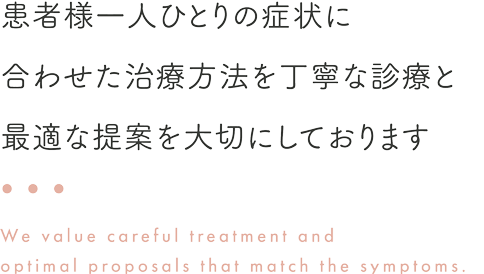 お子様からご高齢の方まで、様々なお肌の悩み、トラブルについて丁寧に診察いたします。